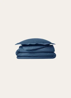 HOUSSE DE COUETTE UNIE EN PERCALE DE COTON JEAN