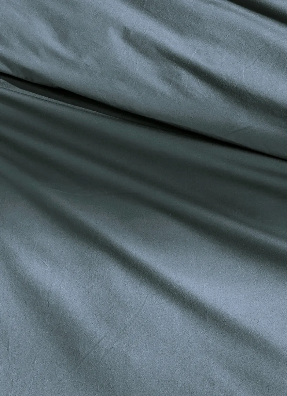 HOUSSE DE COUETTE UNIE EN PERCALE DE COTON JEAN