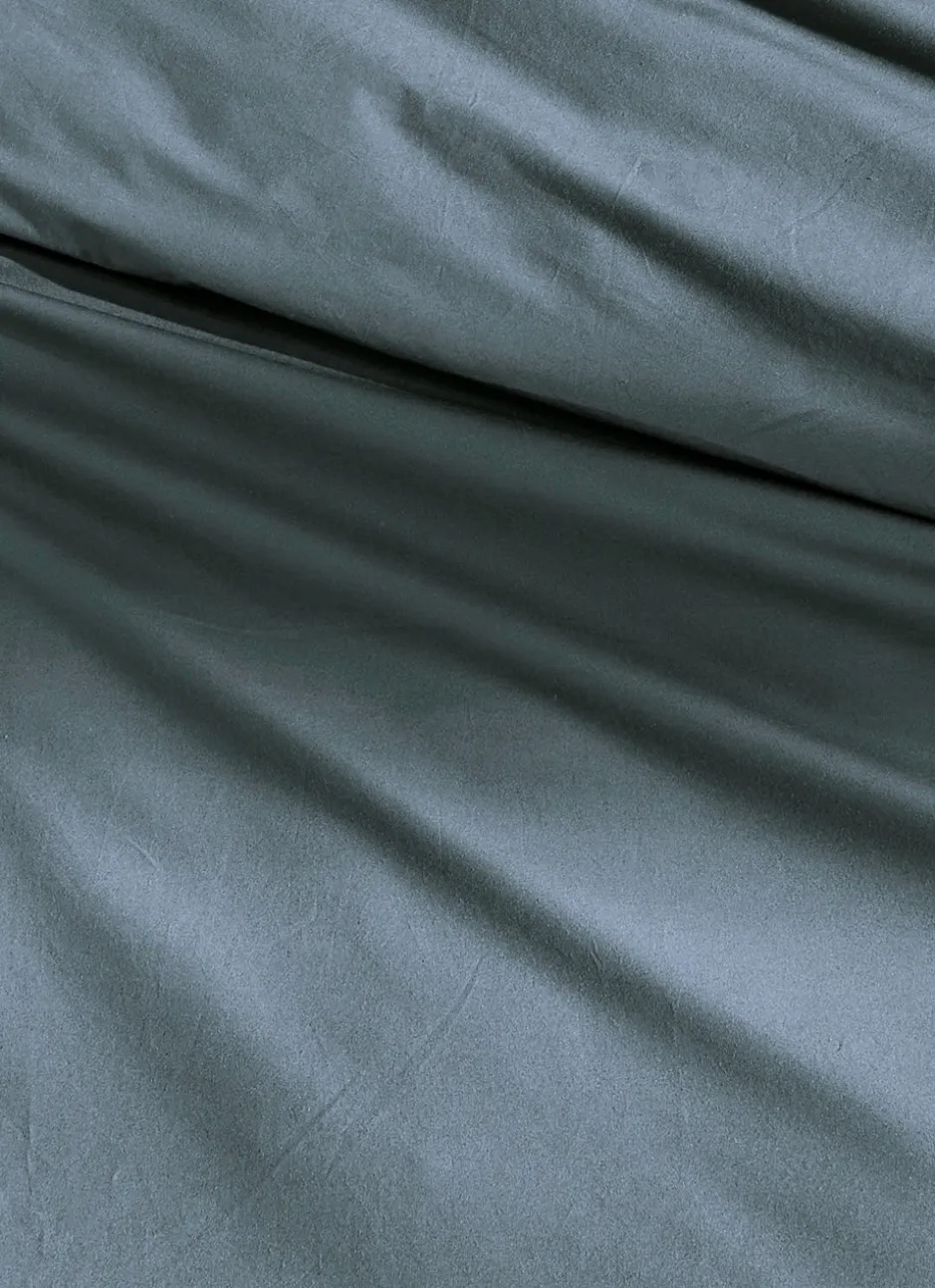 HOUSSE DE COUETTE UNIE EN PERCALE DE COTON JEAN