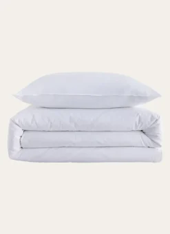 HOUSSE DE COUETTE UNIE EN COTON LAVÉ BIO BLANC
