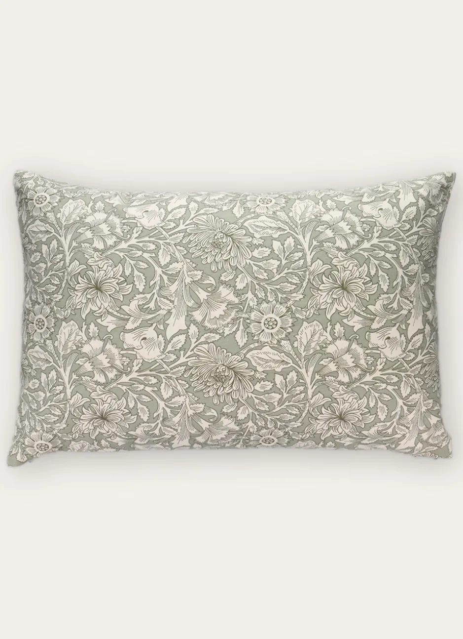 HOUSSE DE COUSSIN IMPRIMÉ FLORAL EN COTON MOUSSE