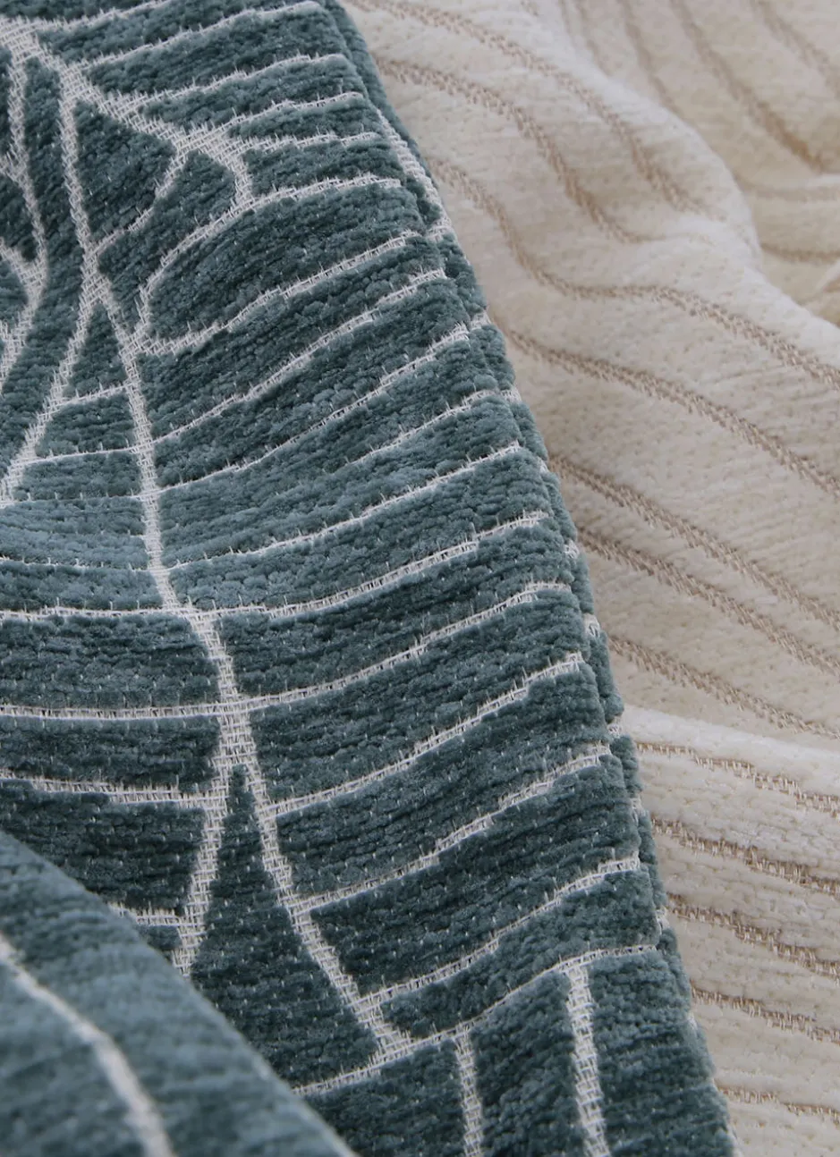 HOUSSE DE COUSSIN JACQUARD CHENILLE ECRU