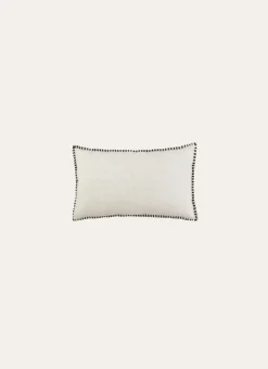 HOUSSE DE COUSSIN RECTANGULAIRE EN LIN BEIGE
