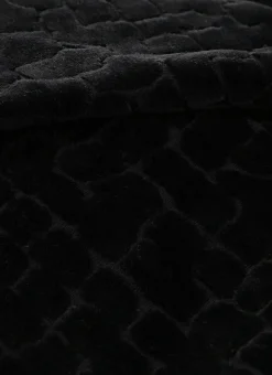 HOUSSE DE COUSSIN VELOURS MOTIFS JACQUARD Noir