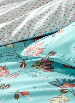 LOT DE 2 TAIES D’OREILLER EN PERCALE JAHAN BLEU