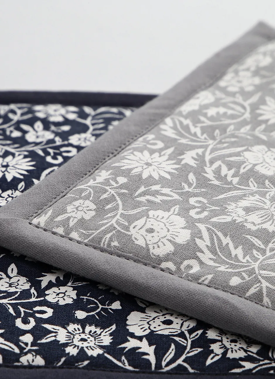 MANIQUE FLEURS BICA GRIS