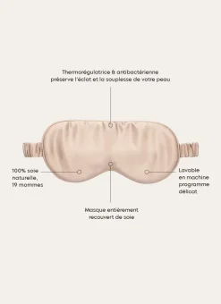 MASQUE DE NUIT PURE SOIE DE MÛRIER NUDE