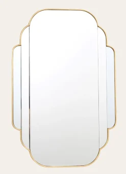 MIROIR ART DÉCO DORÉ