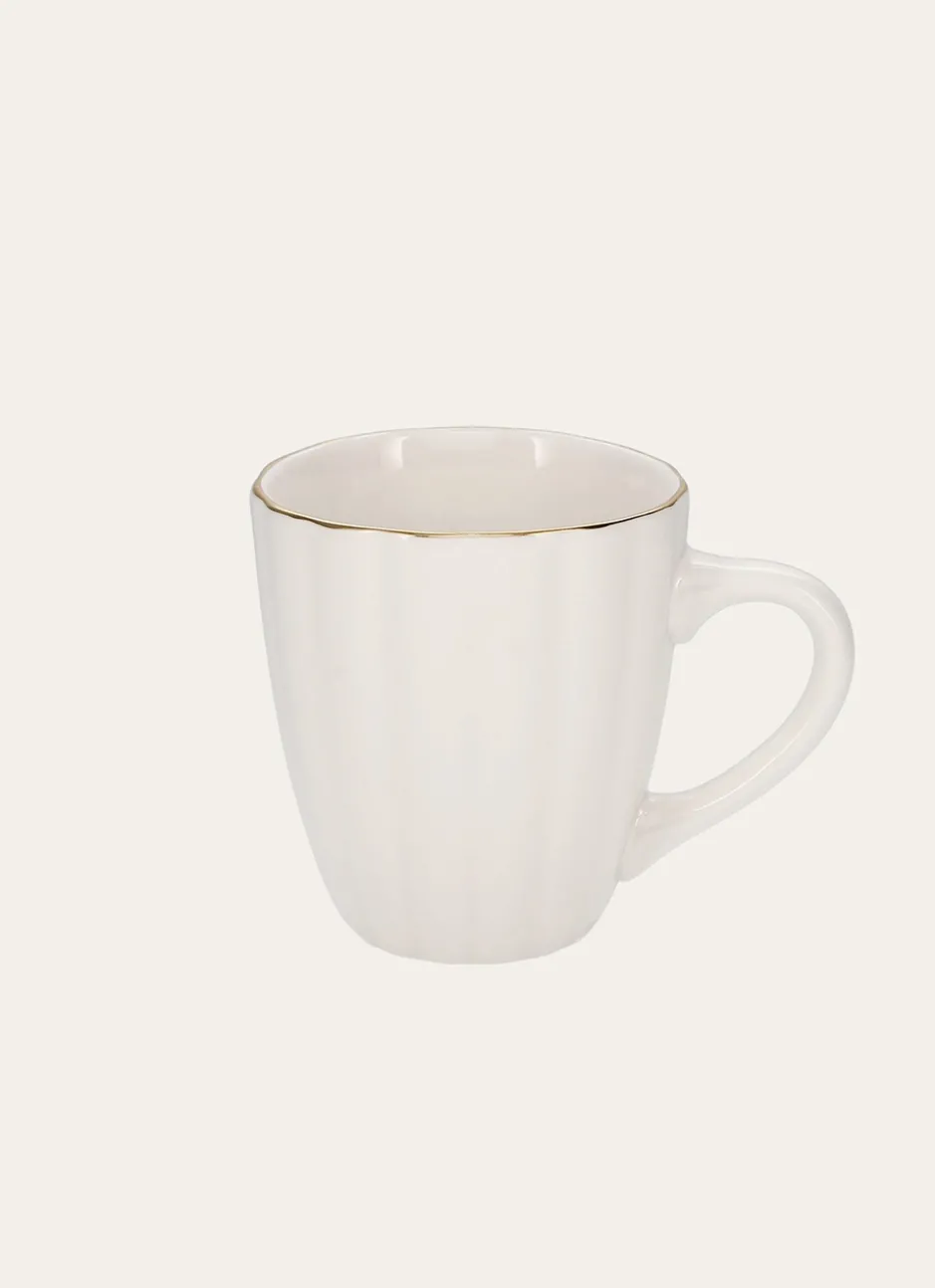 MUG CHARME BLANC / DORÉ