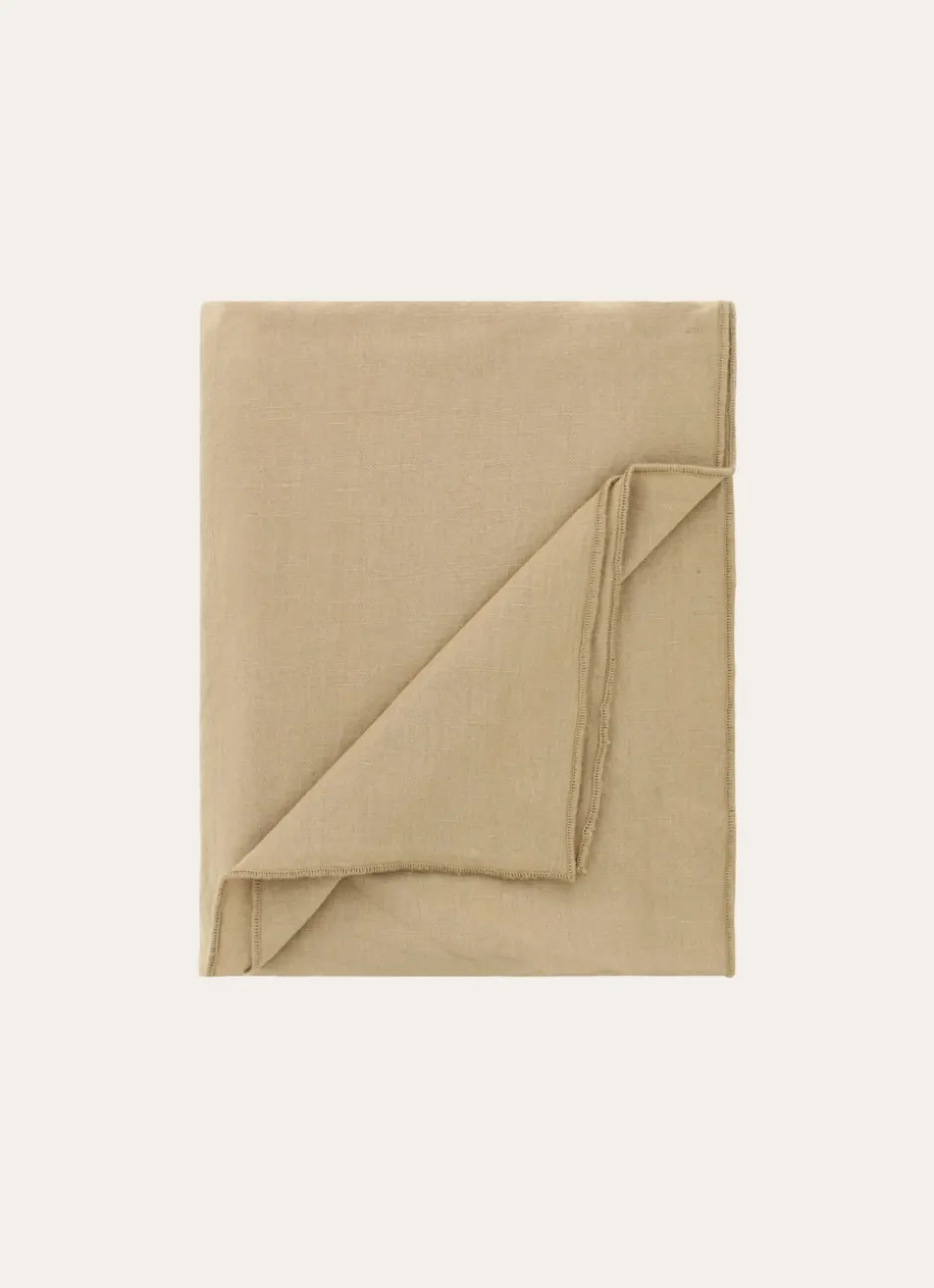 NAPPE COTON LIN FINITION BOURDON TABAC