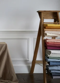 NAPPE COTON LIN FINITION BOURDON TABAC