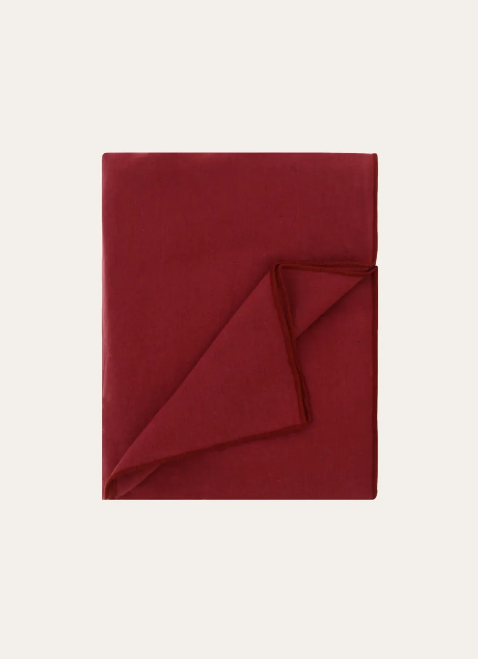 NAPPE COTON LIN FINITION BOURDON MOYEN FORMAT BRIQUE