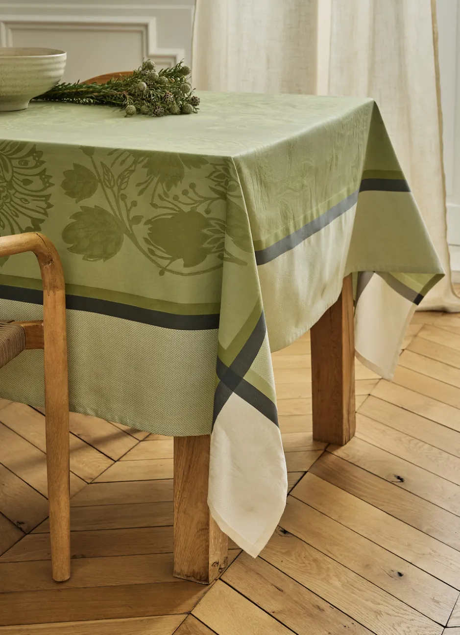 NAPPE EN JACQUARD DE COTON INTZ MULTICOLORE VERT