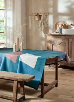 NAPPE IMPRIMÉE COLOR BLEU