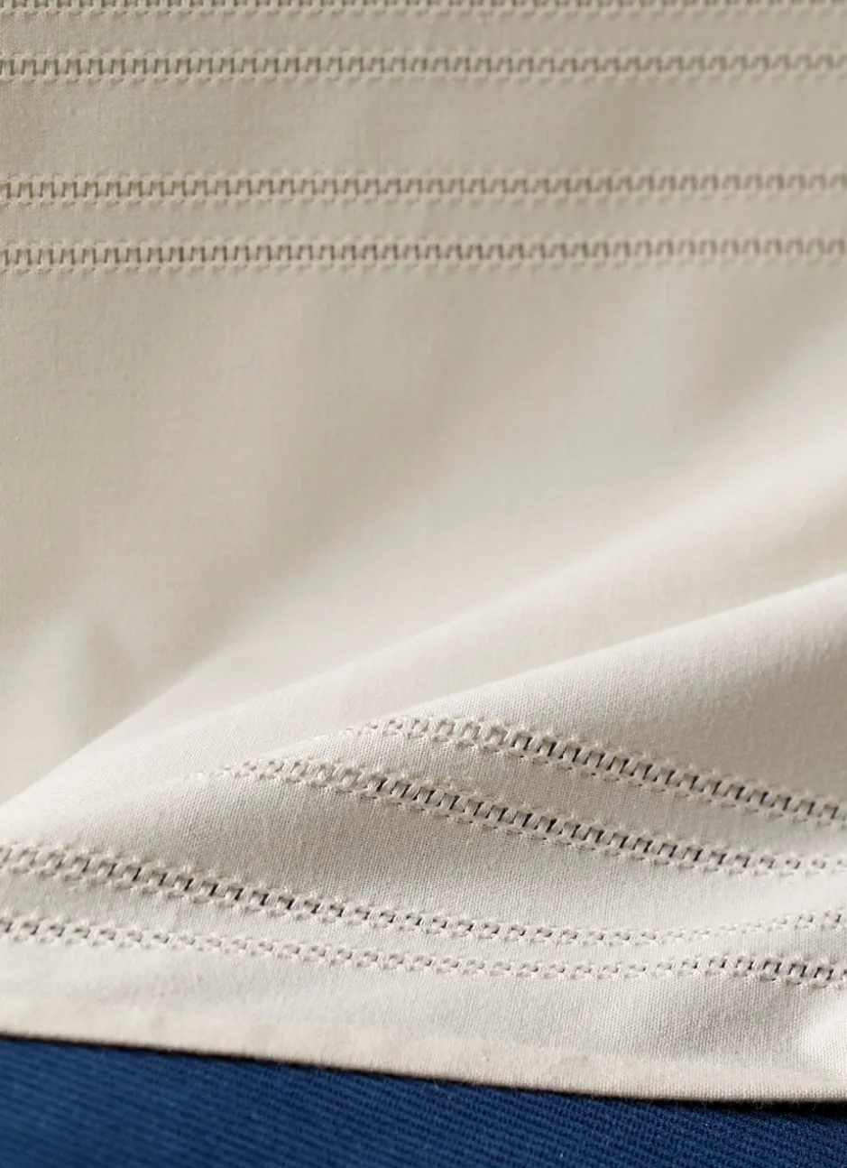 NAPPE POINÇON EN COTON NANI ÉCRU
