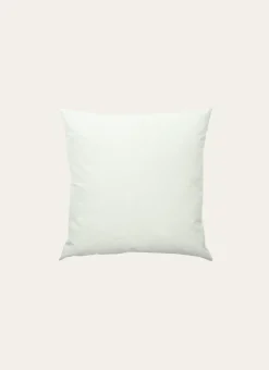OREILLER CARRÉ MI-FERME EN PLUMETTES BLANC