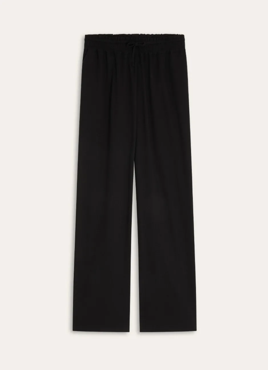 PANTALON EN COTON TWILL Noir
