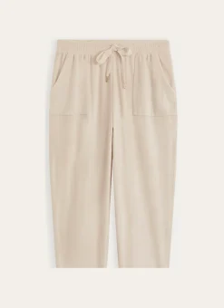 PANTALON EN VELOURS BEIGE