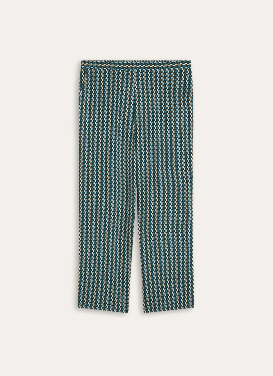 PANTALON EN VISCOSE COKAT vert
