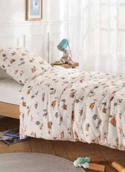 PARURE DE LIT ENFANT EN PERCALE WILD MULTICOLORE