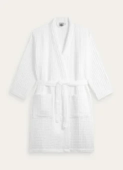 PEIGNOIR DE BAIN KIMONO NID D ABEILLE L/XL BLANC