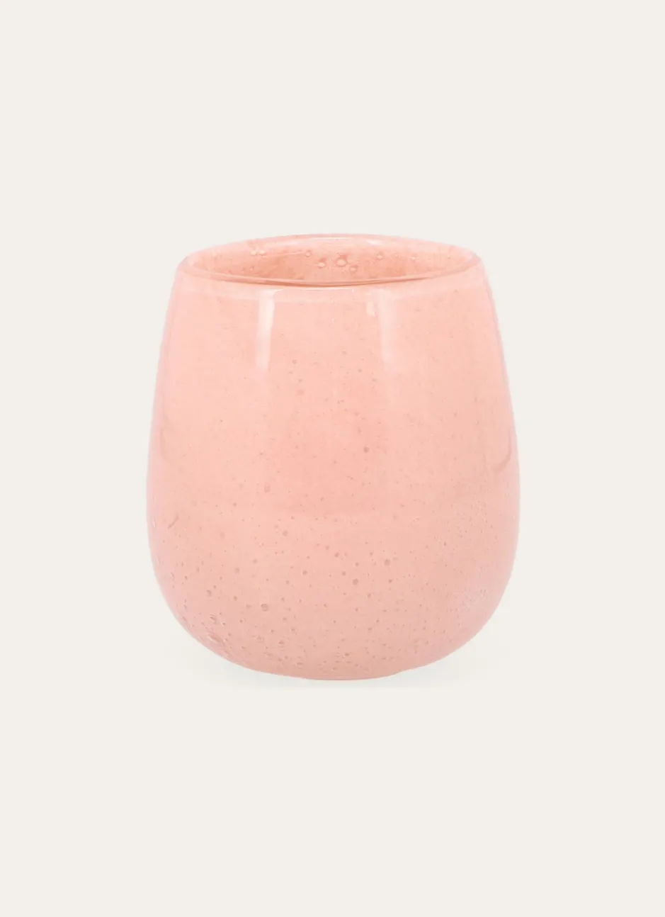PETIT VASE EN VERRE SAUMON