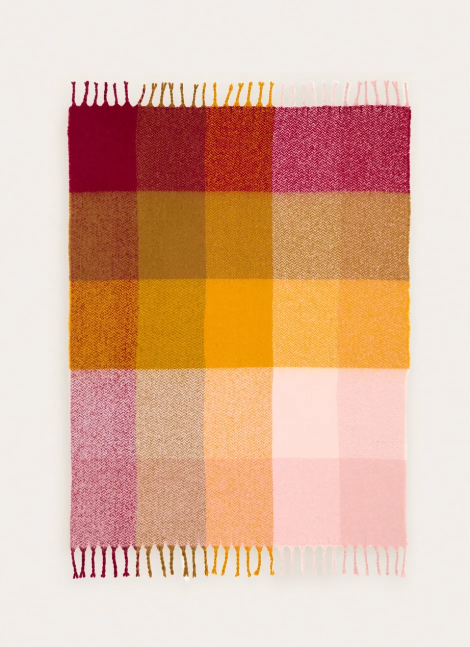 PLAID À CARREAUX EFFET DUVETEUX TORONTO MULTICOLORE