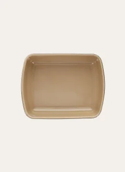 PLAT À FOUR BICOLORE EN CÉRAMIQUE GRAND FORMAT OSIER