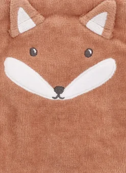 PONCHO ÉPONGE RENARD ROUX