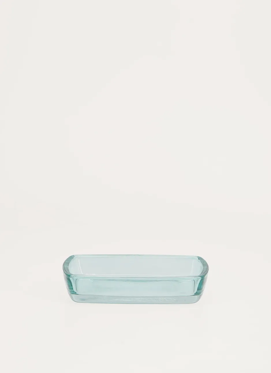 PORTE-SAVON EN VERRE DÉGRADÉ BLEU/VERT
