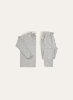 PULL À MANCHES LONGUES GRIS CHINE