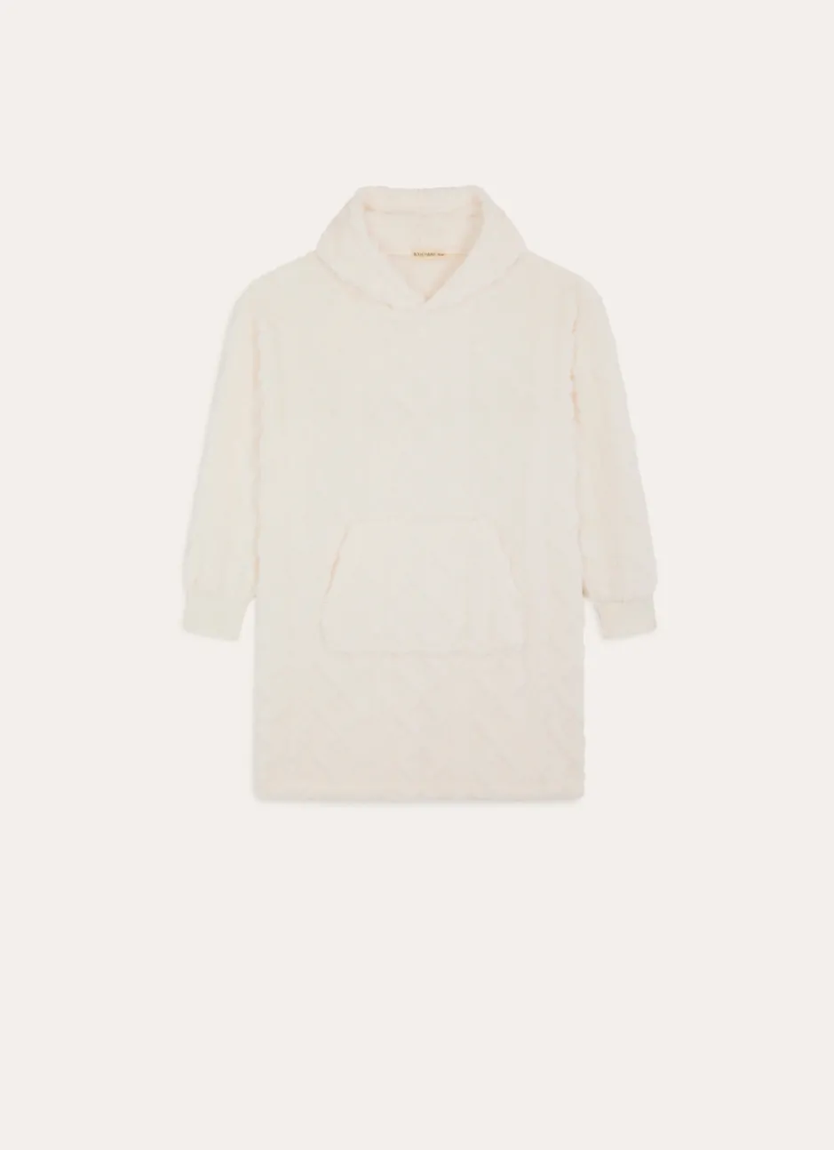ROBE D'INTÉRIEUR POLAIRE EMBOSSÉE CNOOD ECRU