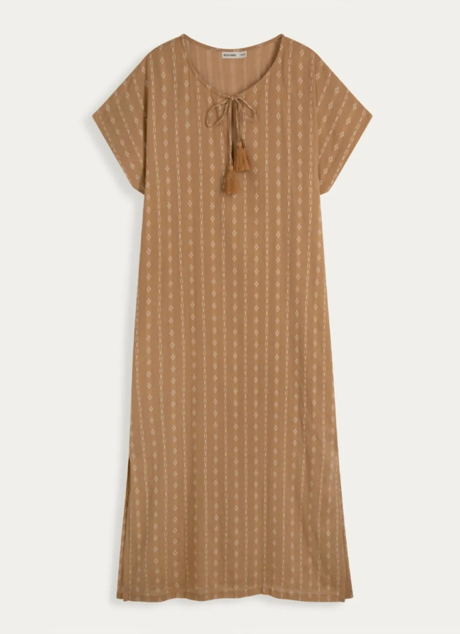 ROBE LONGUE MANCHES COURTES OSIER