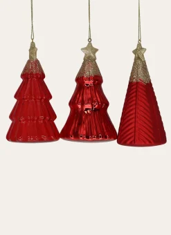 SAPIN EN VERRE À SUSPENDRE (MODÈLE ALÉATOIRE) RUBIS