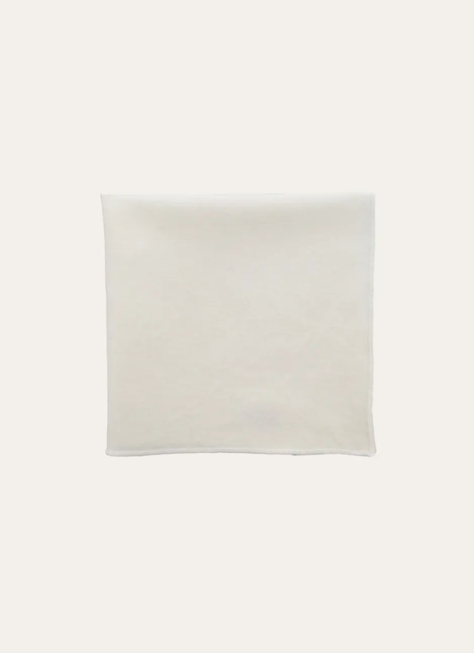 SERVIETTE DE TABLE EN COTON ET LIN BOURDON COLORÉ LAIT