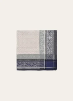 SERVIETTE DE TABLE EN COTON JACQUARD MULTICOLORE