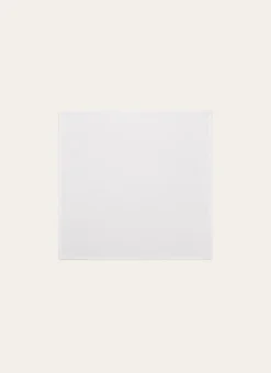 SERVIETTE DE TABLE UNIE EN COTON BLANC