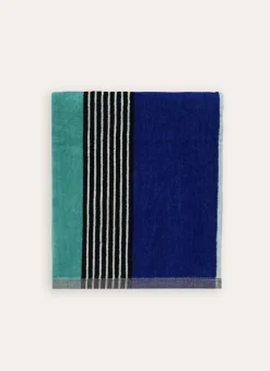 SERVIETTE DE TOILETTE BICOLORE EN VELOURS vert