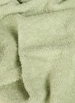 SERVIETTE DE TOILETTE EN COTON UNI BASIL VERT