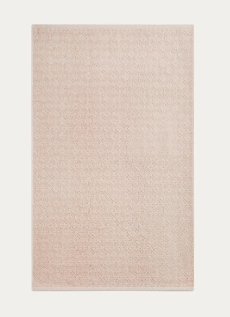 SERVIETTE DE TOILETTE JULIAN À MOTIF GÉOMÉTRIQUE BEIGE