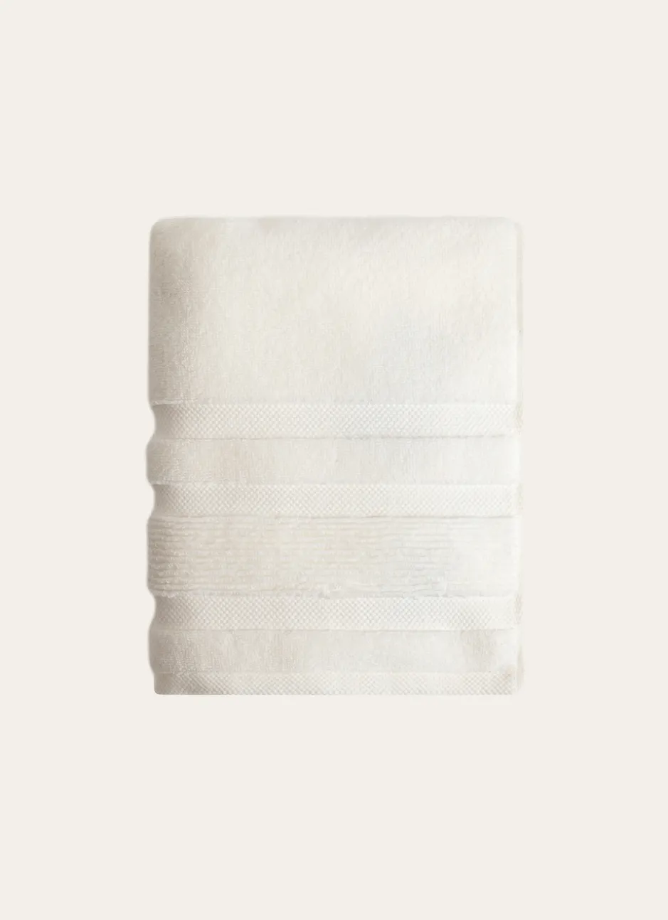 SERVIETTE DE TOILETTE MOELLEUSE LITEAU RAFFINÉ BEIGE