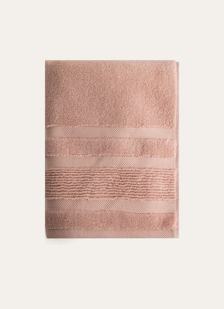 SERVIETTE DE TOILETTE MOELLEUSE LITEAU RAFFINÉ ROSE
