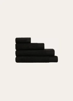 SERVIETTE DE TOILETTE UNIE EN COTON 500GR Noir