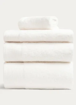 SERVIETTE DE TOILETTE UNIE EN COTON 500GR ÉCRU