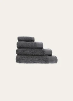 SERVIETTE DE TOILETTE UNIE EN COTON 500GR ARDOISE