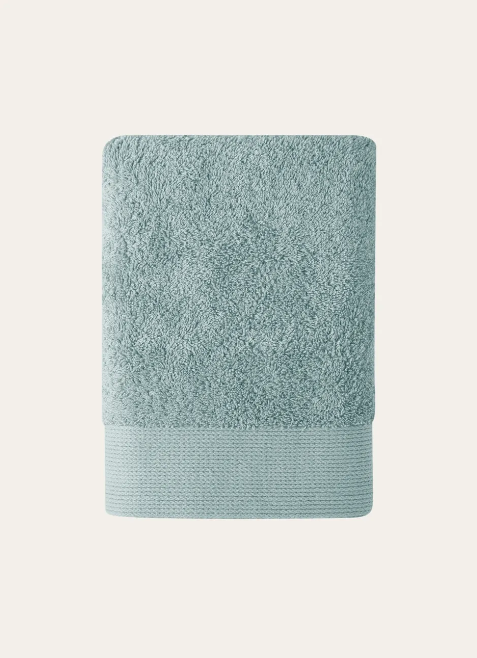SERVIETTE DE TOILETTE UNIE EN COTON 500GR BLEU ORAGE