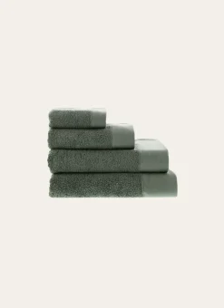 SERVIETTE INVITÉ COTON MOELLEUX ZÉRO TORSION vert