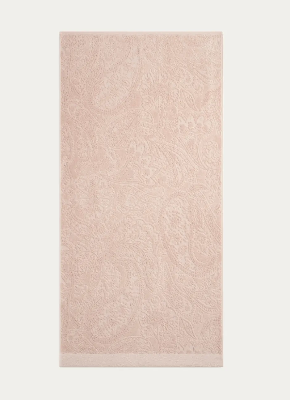 SERVIETTE INVITÉ JOSEPHINE EN VELOURS BEIGE