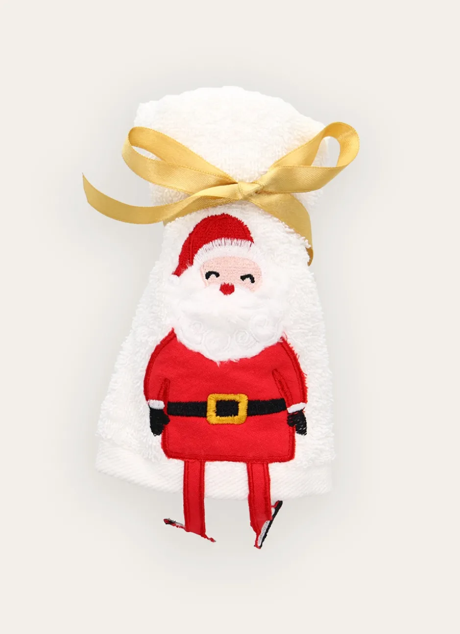 SERVIETTE INVITÉ PERSONNAGE DE NOËL BLANC