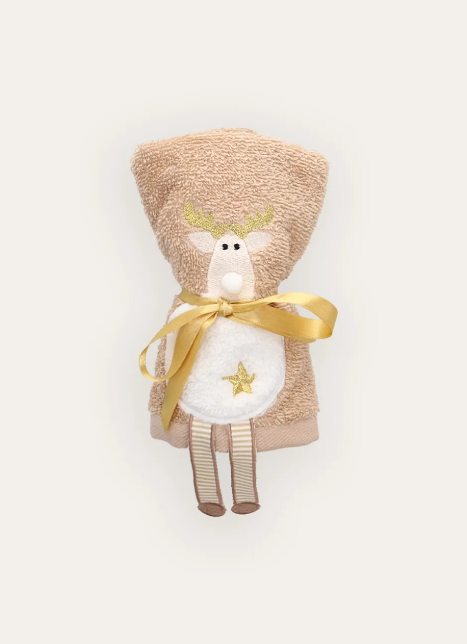 SERVIETTE INVITÉ PERSONNAGE DE NOËL BEIGE